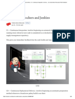 CI - CD With Dockers and Jenkins. CI - Continuous Integration - Involves - by Kubernetes Advocate - FAUN - Medium