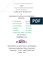 Bachelor of Technology: Fabrication Ofhexapod Robot