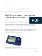 Design Case Study: Designing A Power Supply For A Portable, Wireless Contact Manager