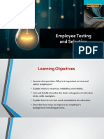 Employee Testing and Selection