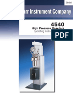 394M - Parr - 4540 High Pressure Reactor Inst PDF