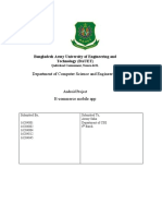 E-Commerce Mobile App Project Report 1