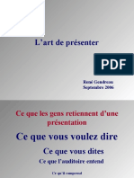 L'art de Présenter