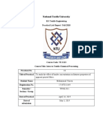 10 To Study The Effect of Binder Concentration On Fastness Properties of Pigment Printed Fabric.