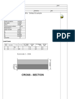 Cross - Section: Section Design For Crack Widths: Default Example