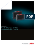 Control Panels CP405 Control Panels CP408: Operating Instructions