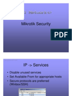 GregSowell Mikrotik Security