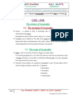 Geography Lesson Note For Grade 11