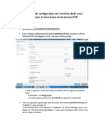 Procedure de Configuration de L'antivirus ESET Pour Mise À Jour Automatique PDF