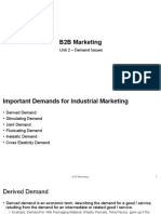 B2B Marketing Demand Issues (Unit 2)