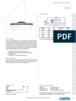 Plain Diffuser LKA: Dimensions