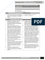 Core Practical 9: Investigate Factors Affecting The Rate of Aerobic Respiration Using A Respirometer