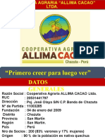 Información Inst. Coop ALLIMA CACAO