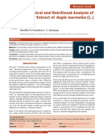 Biochemical and Nutritional Analysis of The Leaf Extract of (L.) Correa