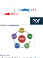 Lecture 3 - Directing, Leading and Leadership