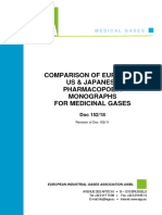 152 18 Comparison of European US Japanese Pharmacopoeia Monographs For Medicinal Gases PDF