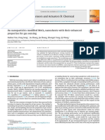 Au Nanoparticles Modified MoO3 Nanosheets With Their Enhanced Properties For Gas Sensing