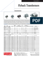 Flyback Transformers Catalog (Coilcraft)