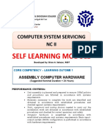 Self Learning Module: Computer System Servicing NC Ii