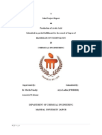 Acetic Acid Production Report