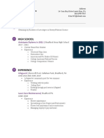 Resume Document