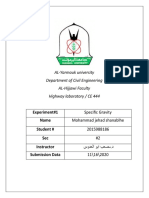 AL-Yarmouk University Department of Civil Engineering AL-Hijjawi Faculty Highway Laboratory / CE 444