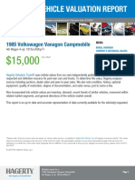 Hagerty Vehicle Valuation Report: 1985 Volkswagen Vanagon Campmobile