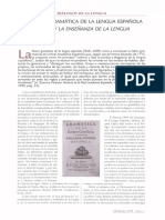 Ueva Gramática de La Lengua Española: LA Enseñanza LA