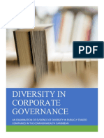 Diversity in Corporate Governance