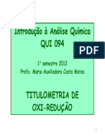 Volumetria de Oxiredução