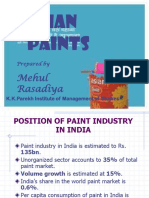 Asian Paints: Mehul Rasadiya