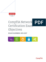 Comptia Network n10 007 V 3 0 Exam Objectives