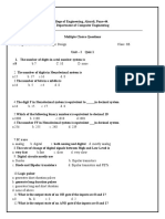 DEL Online Questions Unit I & II