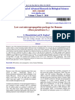 Low Cost Micropropagation Package For Banana (Musa Paradisiaca L.)