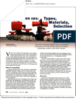 Valves 101-Types, Materials, Selection