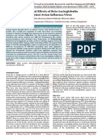 Antiviral Effects of Beta Lactoglobulin Against Avian Influenza Virus