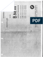 BMW R51 R61 R66 R71 Parts List 1939 German