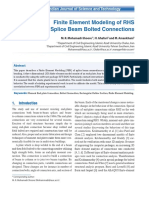 FEM of RHs Splice Beam Bolted Connections PDF