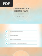 Gamma Rays & Cosmic Rays: Oral Presentation