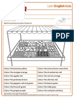 Colouring Fruit and Vegetables PDF