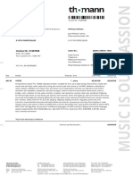 Invoice NR.: 51287588: Thomann GMBH, Hans-Thomann-Str. 1, D-96138 Burgebrach