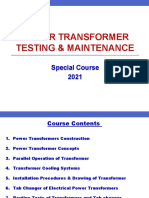 Power Transformer Testing & Maintenance: Special Course 2021