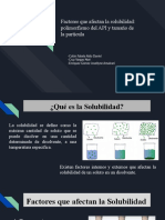 Factores Que Afectan La Solubilidad