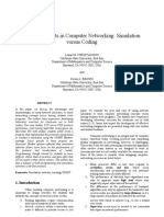 Student Projects in Computer Networking: Simulation Versus Coding