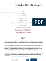 Topics Covered in The 5G Project: Ramakanth A (T00497) Sadhana Palle (T00472)