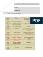 Dates Occasion For: Malaysian State & Holidays 2011