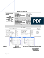 Tensile Test Report