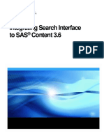 Integrating Search Interface To SAS Content 3.6: Rebuikld