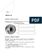 What's In: Activity 1: Earth's Layers