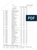 Daikin Print Part List